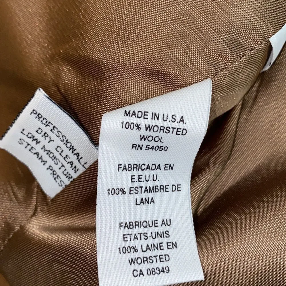 Rena Rowan for Saville EUC Vintage Wool Coat Equestrian Twee Academia Size 10P